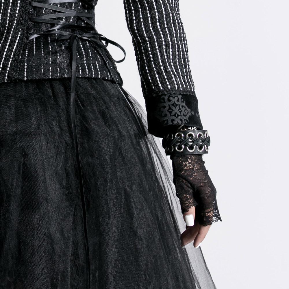 Women's Gothic Fingerless Lace Gloves