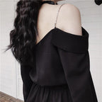 Women's Gothic Long Sleeve Collar Dress