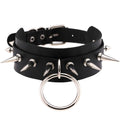 Nightmare PU Leather Choker – Black & Red