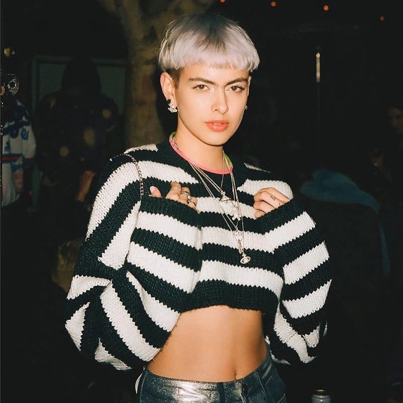 Women's Oversized Cropped Sweater
