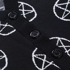 Women's Gothic Pentagram Cardigan
