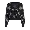Women's Gothic Pentagram Cardigan