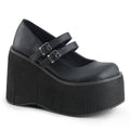 Women's Double Strap Platform Shoes – Vegan Faux Leather