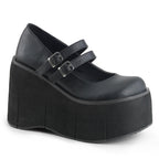 Women's Double Strap Platform Shoes – Vegan Faux Leather