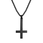 Men's Gothic Inverted Cross Necklace – 316L Stainless Steel