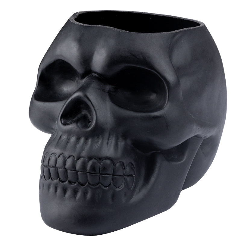 Matte Skull Storage Jar / Plant Pot