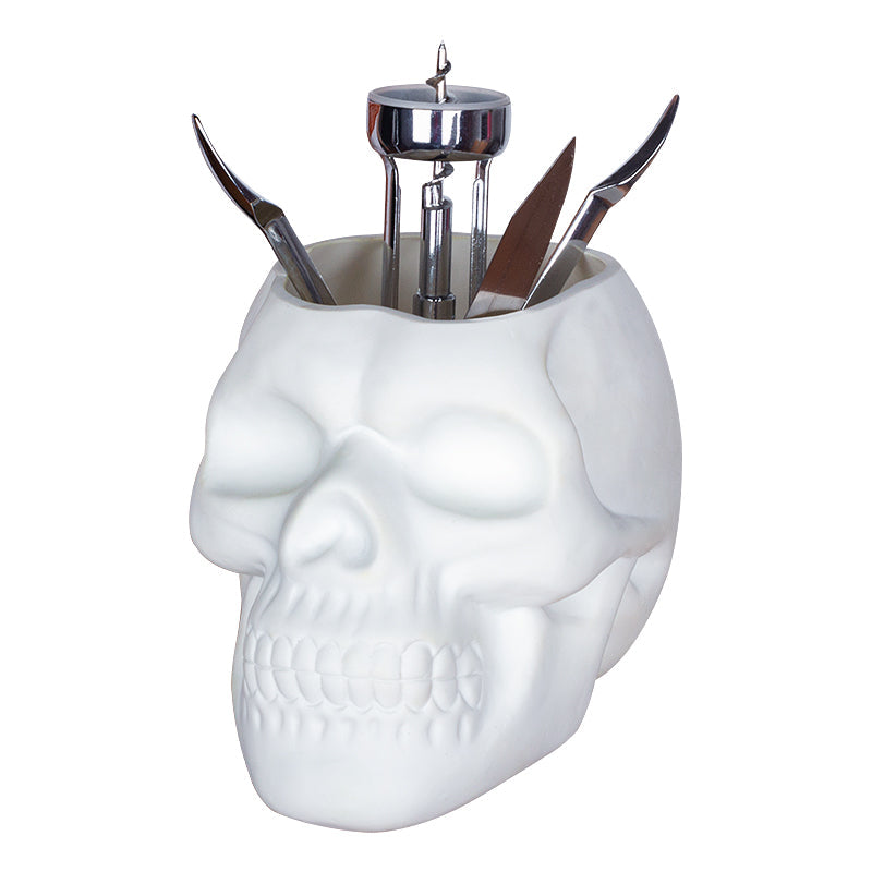 Matte Skull Storage Jar / Plant Pot