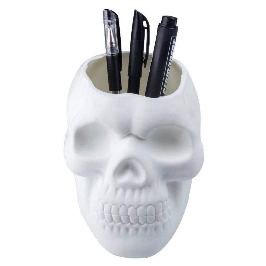 Matte Skull Storage Jar / Plant Pot