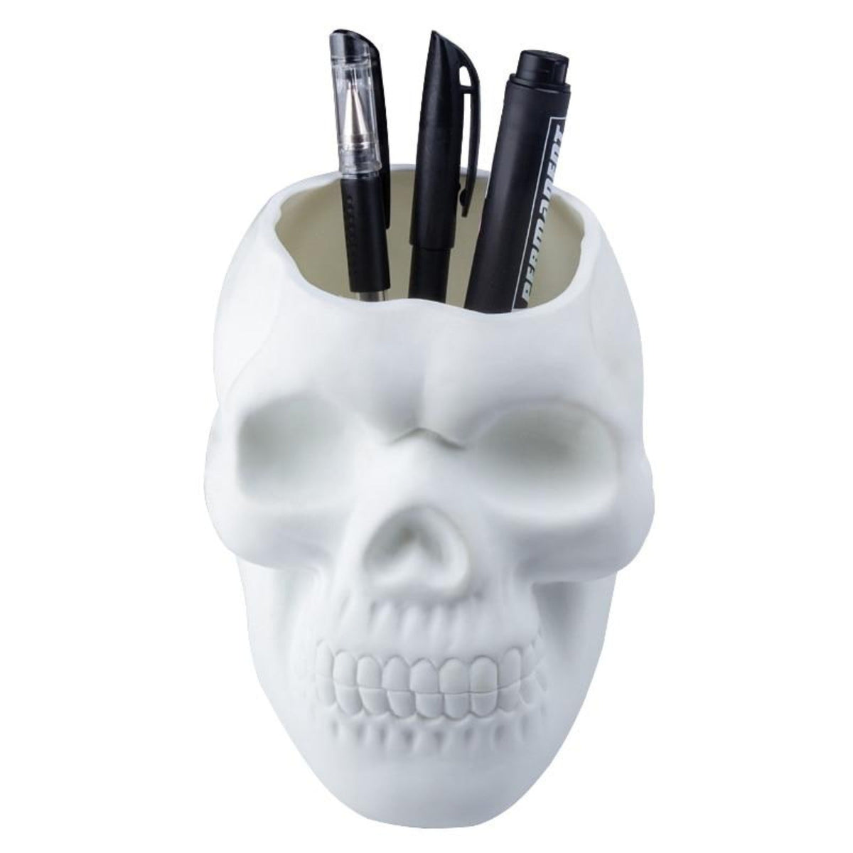 Matte Skull Storage Jar / Plant Pot