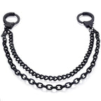 Black Handcuff-Style Belt Chain – 40–50cm