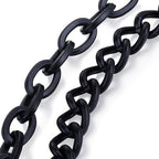Black Handcuff-Style Belt Chain – 40–50cm