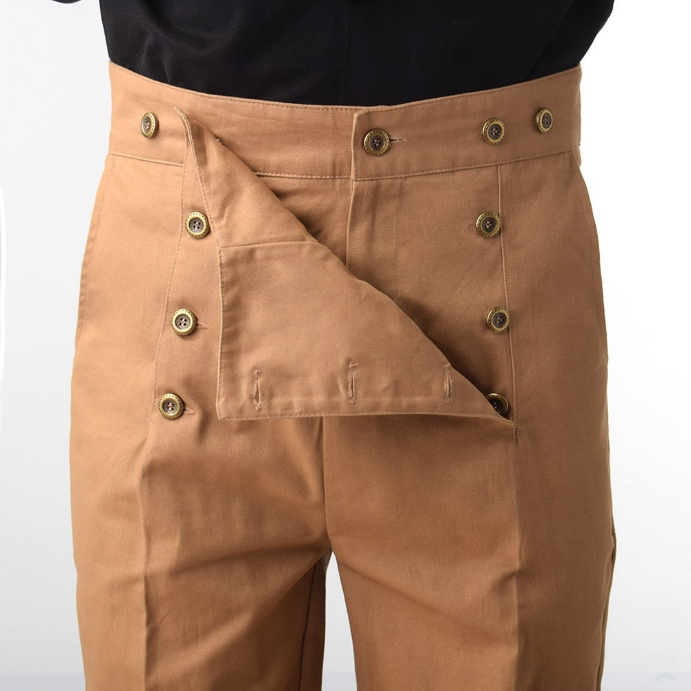 Men's Gothic Victorian Vampire Trousers – Cotton Twill