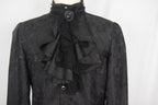 Men's Gothic Vampire Shirt with Ruffled Cuffs & Jabot – S–4XL