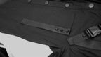 Men's Black Gothic Industrial Shirt with Straps & Buckles – S–4XL