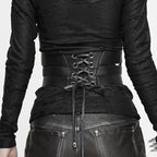 Black Gothic Industrial Waist Cincher