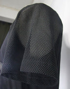 Men's Black Gothic Slashed Mesh T-Shirt