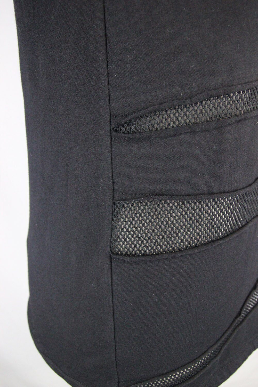 Men's Black Gothic Slashed Mesh T-Shirt