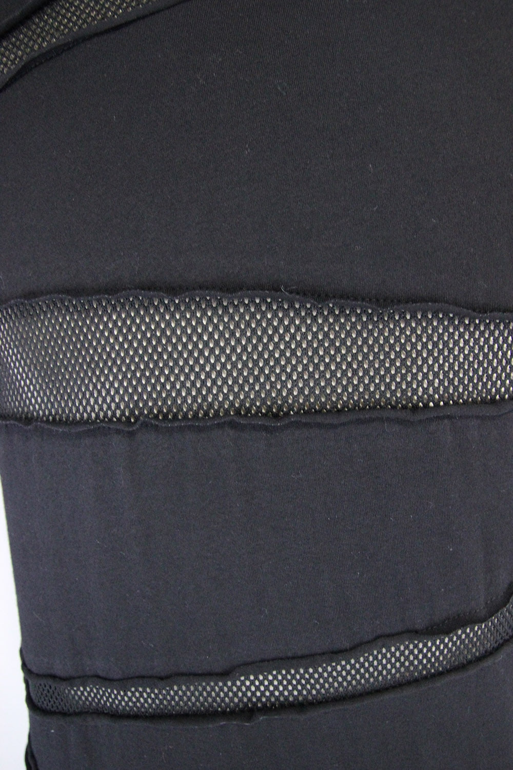 Men's Black Gothic Slashed Mesh T-Shirt