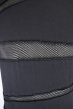 Men's Black Gothic Slashed Mesh T-Shirt