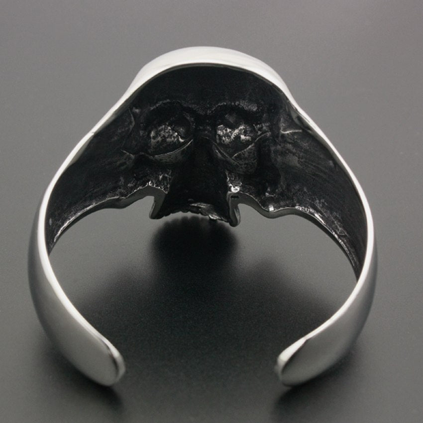Men's Gothic Heavy Skull Cuff – 316L Stainless Steel