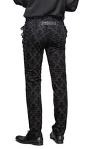 Men's Gothic Vampire Lace-Up Trousers – Crest Pattern