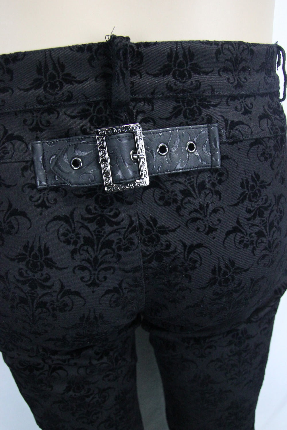 Men's Gothic Vampire Lace-Up Trousers – Crest Pattern