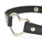 Black Skinny Heart Choker – Adjustable