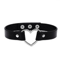 Black Skinny Heart Choker – Adjustable