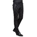 Men's Gothic Vampire Lace-Up Trousers – Crest Pattern