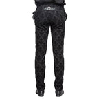 Men's Gothic Vampire Lace-Up Trousers – Crest Pattern