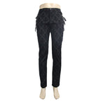 Men's Gothic Vampire Lace-Up Trousers – Crest Pattern