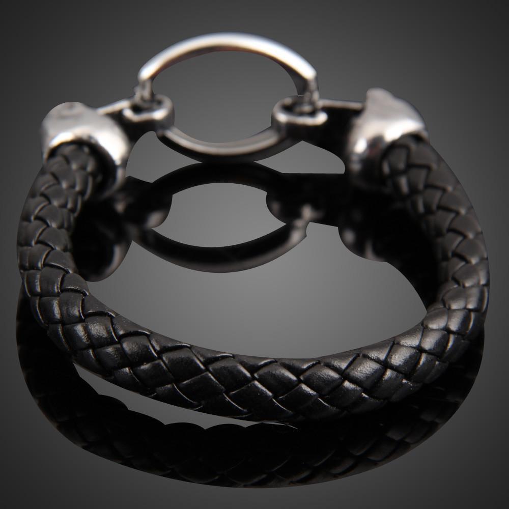 Men's Gothic Rhinestone Skull Bracelet