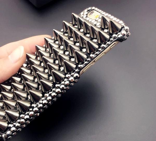 Spiked Decorative Phone Case for iPhone 5–14 Series