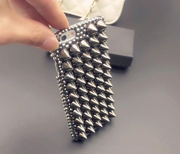 Spiked Decorative Phone Case for iPhone 5–14 Series
