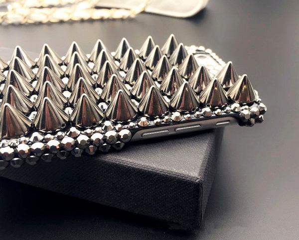 Spiked Decorative Phone Case for iPhone 5–14 Series
