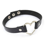 Black Skinny Heart Choker – Adjustable