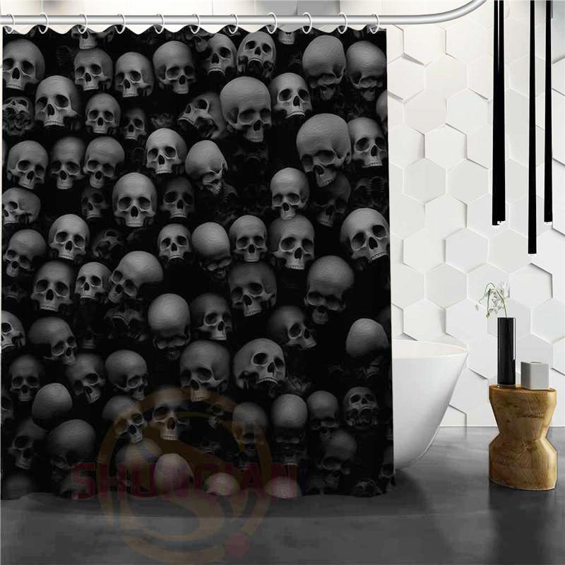 Dark Skulls Shower Curtain – 6 Sizes