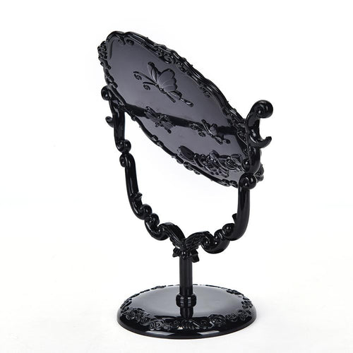 Black Gothic Butterfly Tabletop Mirror