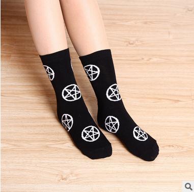 Gothic Cotton Socks – Sad Goth & Pentagram