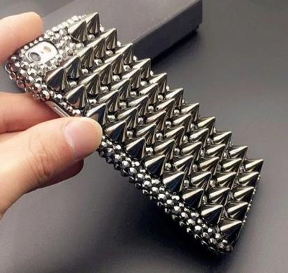 Spiked Decorative Phone Case for iPhone 5–14 Series