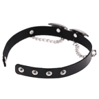 Punk Faux Leather Choker – 40cm