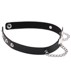 Punk Faux Leather Choker – 40cm