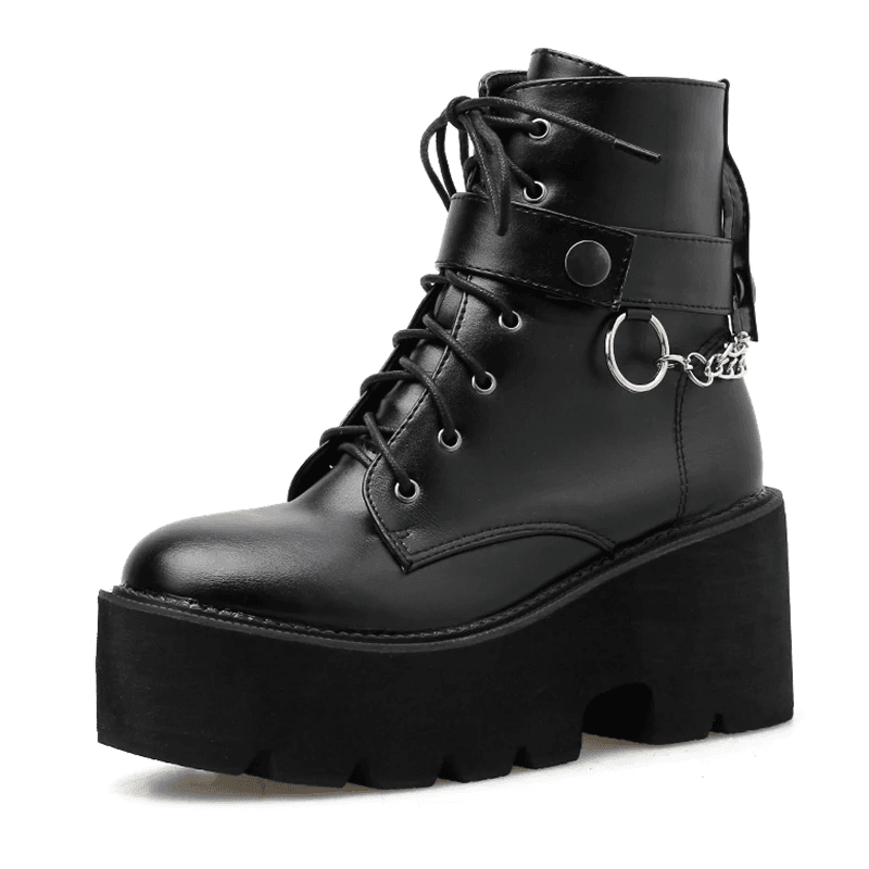 Women's Punk Chain Boots