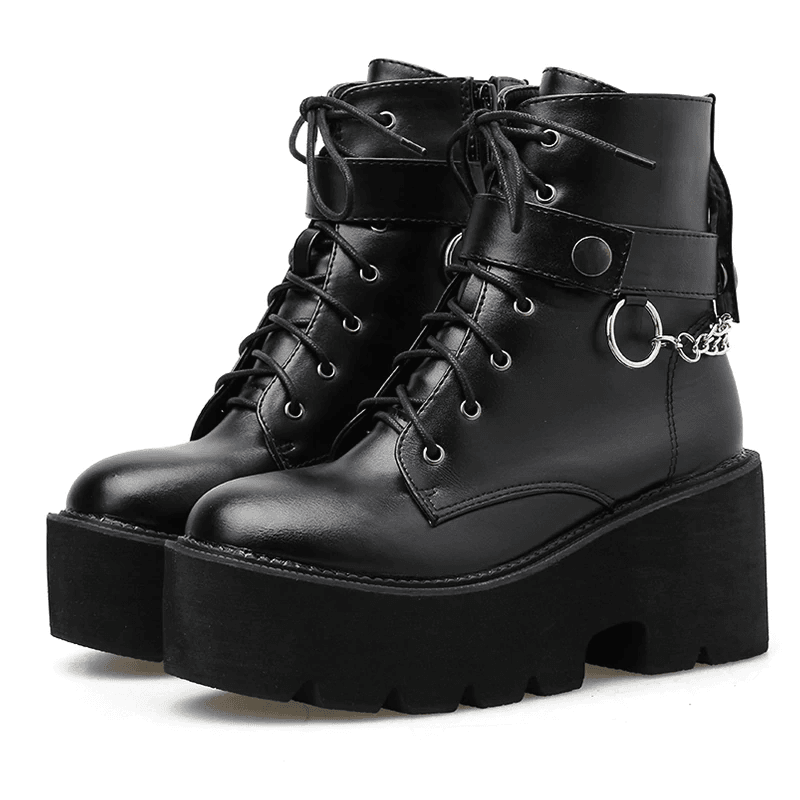 Women's Punk Chain Boots