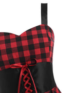 Women's Red and Black Gothic Dress