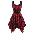 Women's Red and Black Gothic Dress