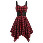 Women's Red and Black Gothic Dress