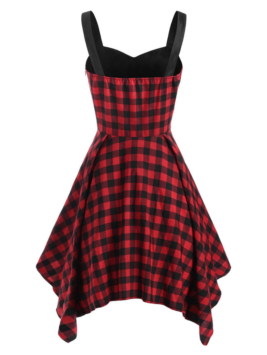 Women's Red and Black Gothic Dress