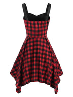 Women's Red and Black Gothic Dress