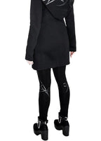 Women's Black Twin Moon Cotton Leggings – XS–3XL